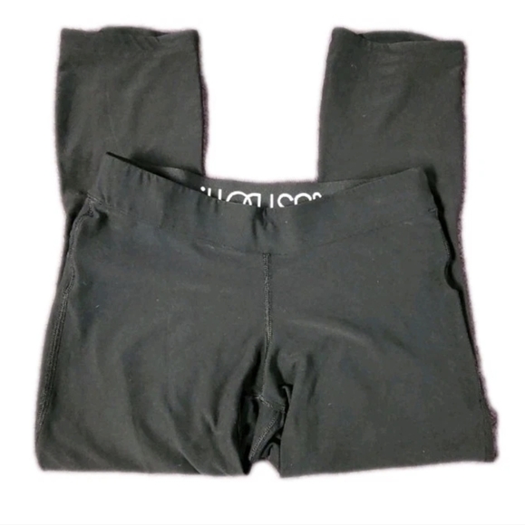 Nike Dri-Fit Just Do It Cropped Capri Leggings Women's Medium Black Yoga Running - Picture 1 of 5